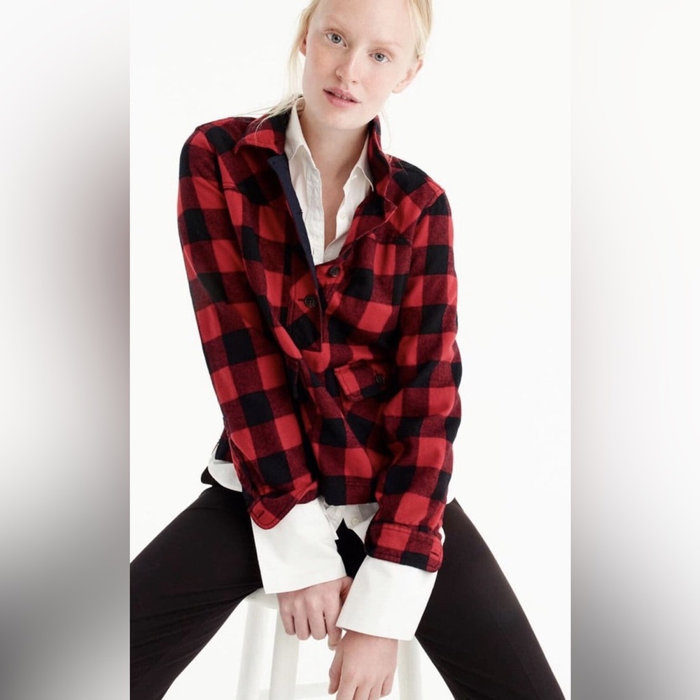 Red and Black Plaid Jacket